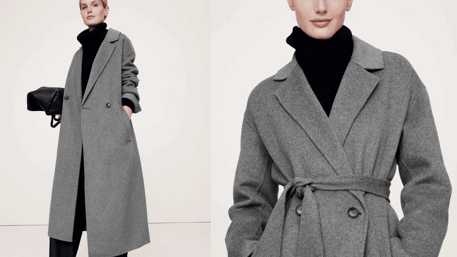 Double-Breasted Wrap Coat