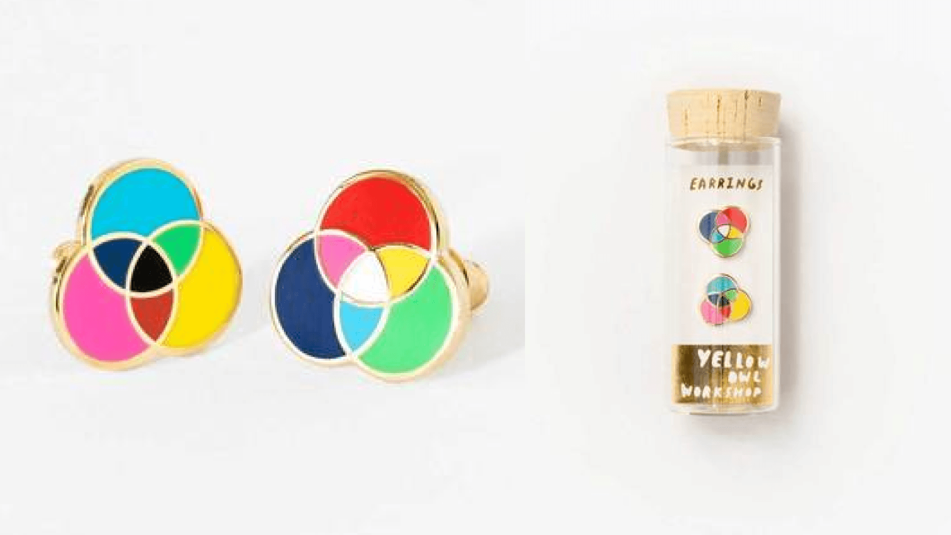 Colorful stud earrings