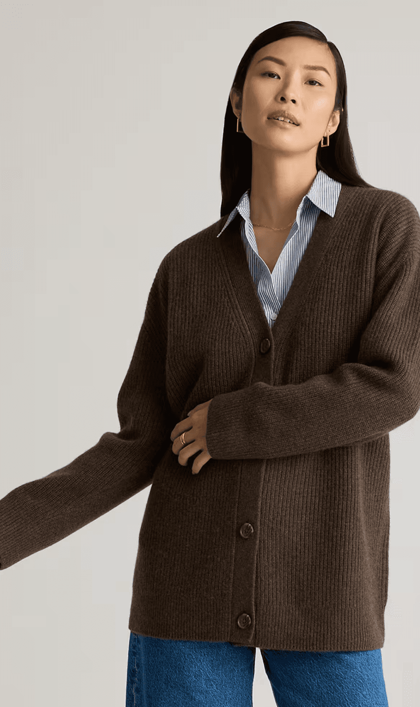 cashmere cardigan