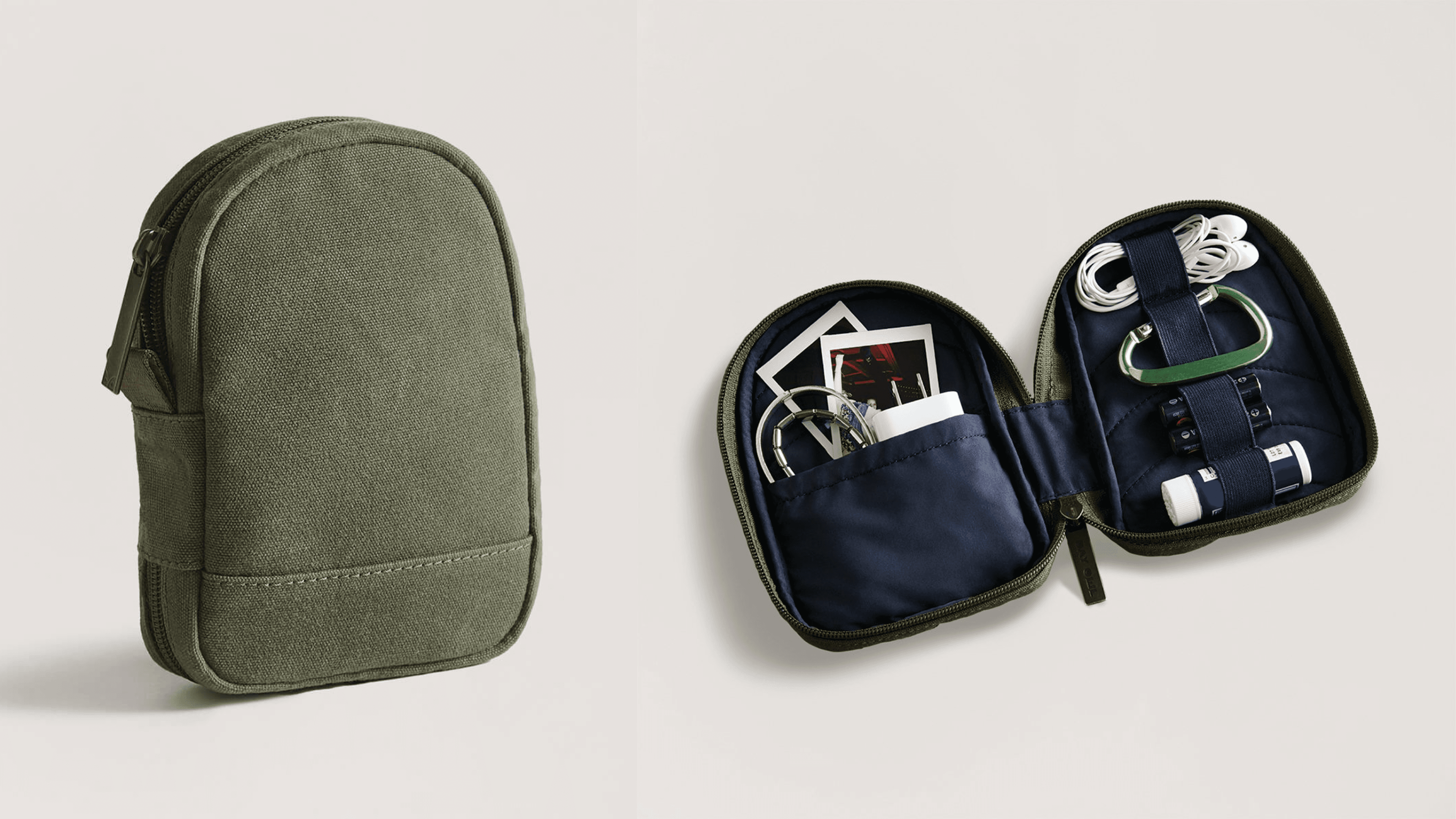 cord pouch to collect charging wires during travel