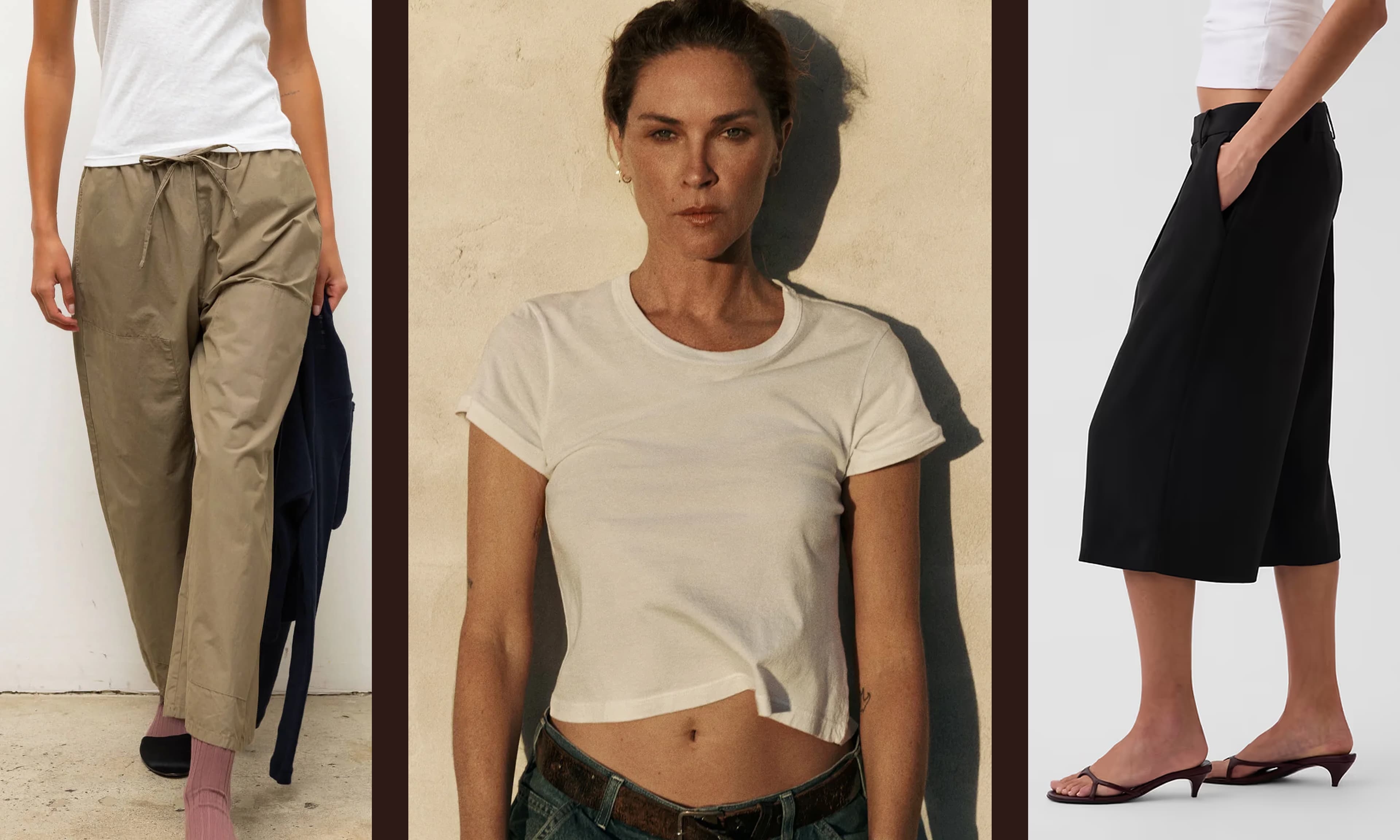 trousers, T-shirt, culottes