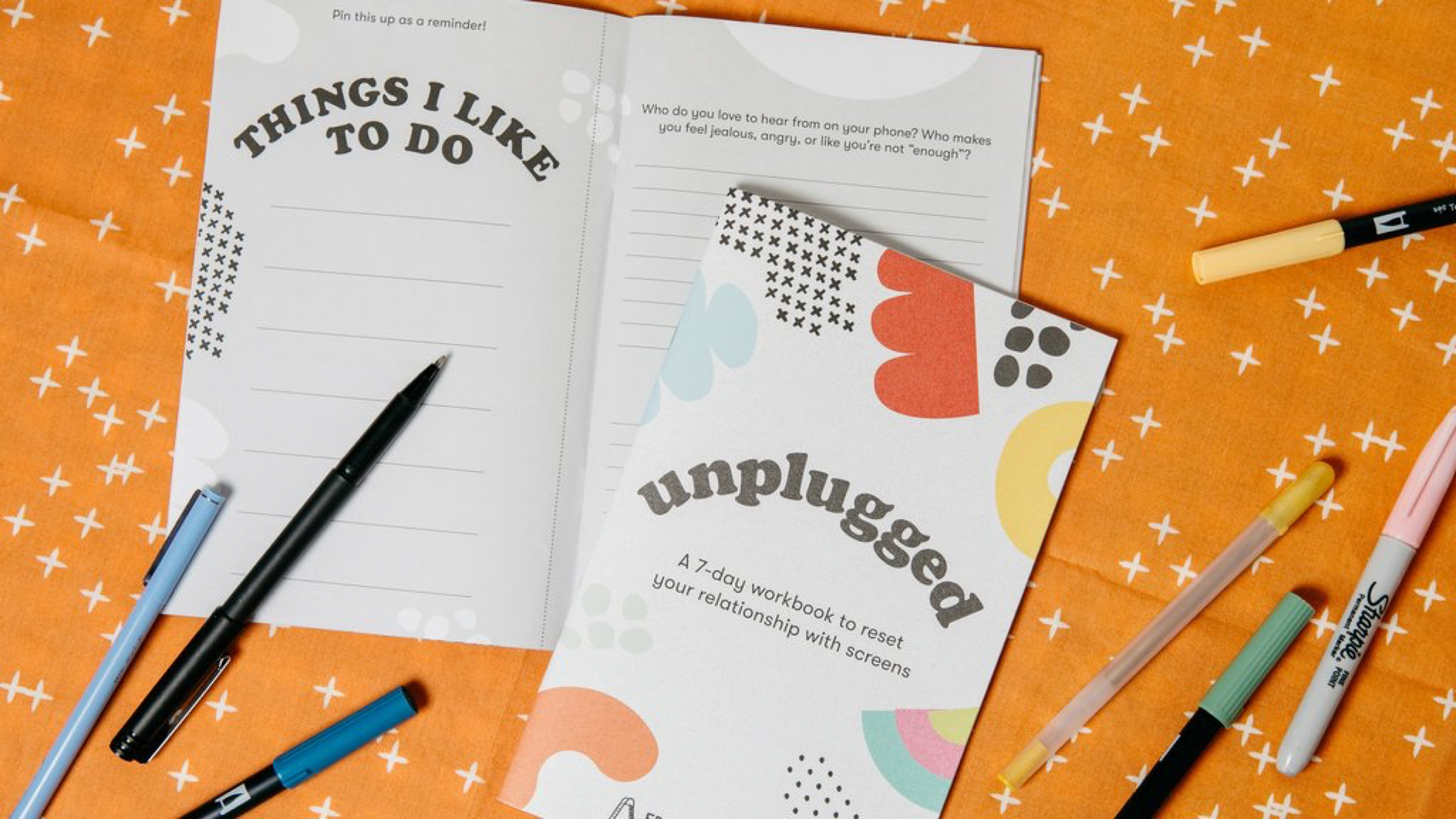 digital detox workbook to help you decrease screen time