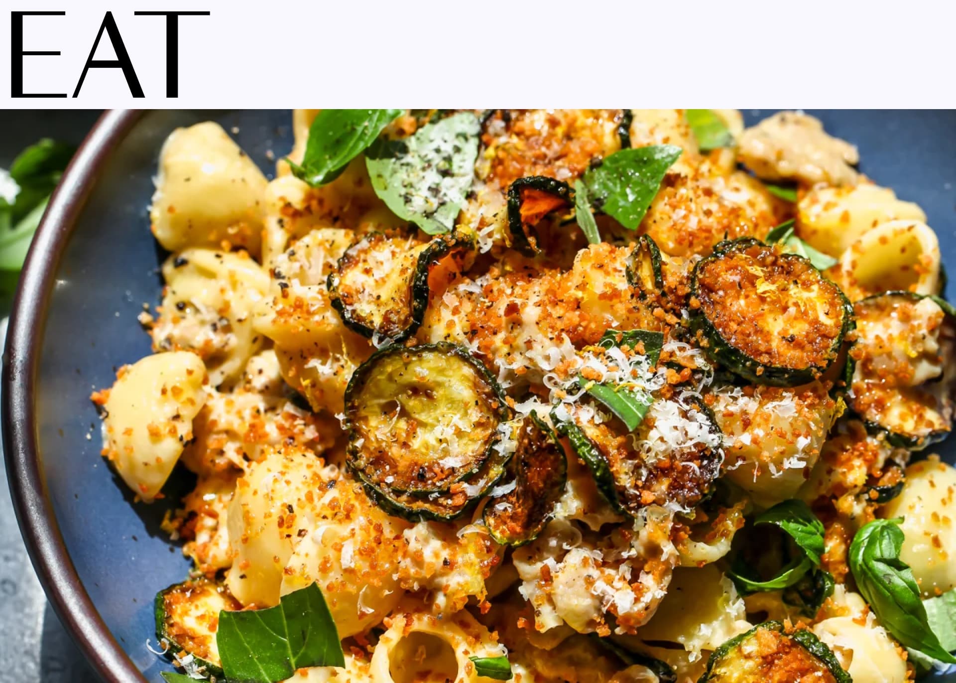 Dishing Out Health's Caramelized Zucchini and Sausage Pasta