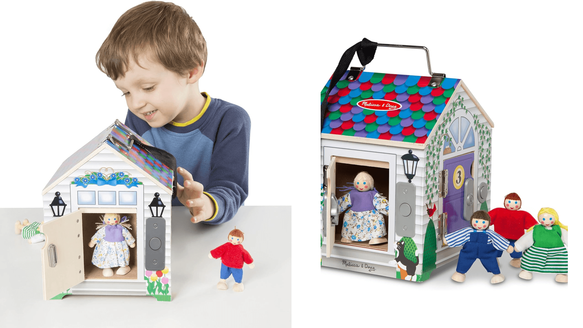 wooden dollhouse