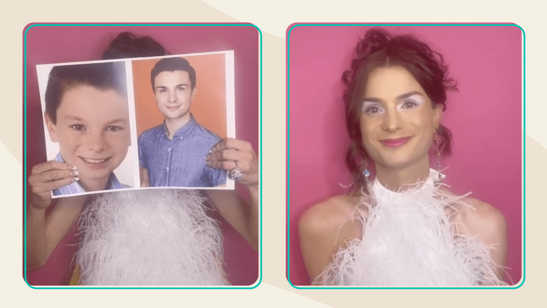 Screenshots from Dylan Mulvaney's April 11 TikTok video