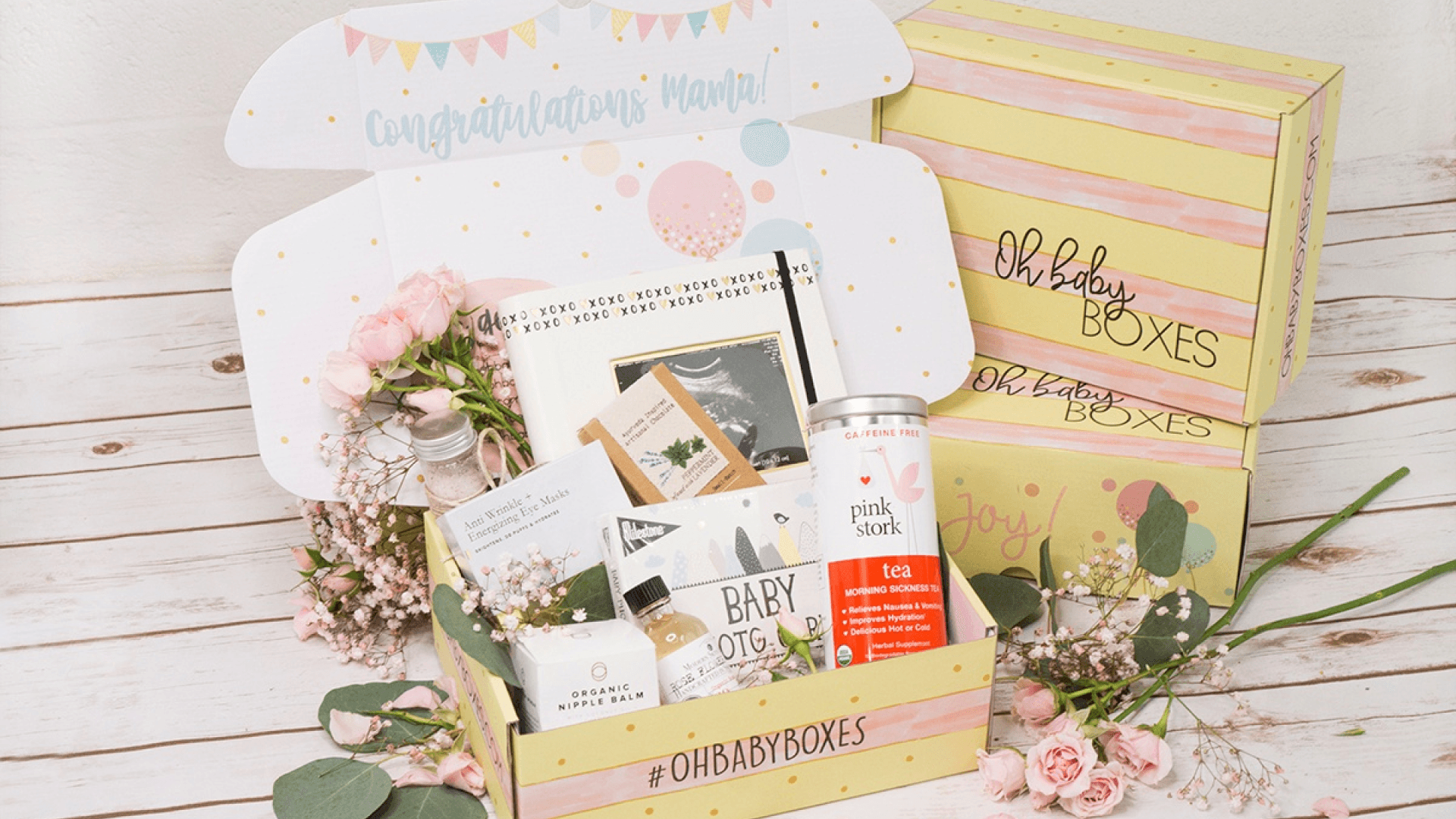 Baby box with prenatal's and multivitamins