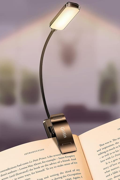 LED Rechargeable Book Light for Reading