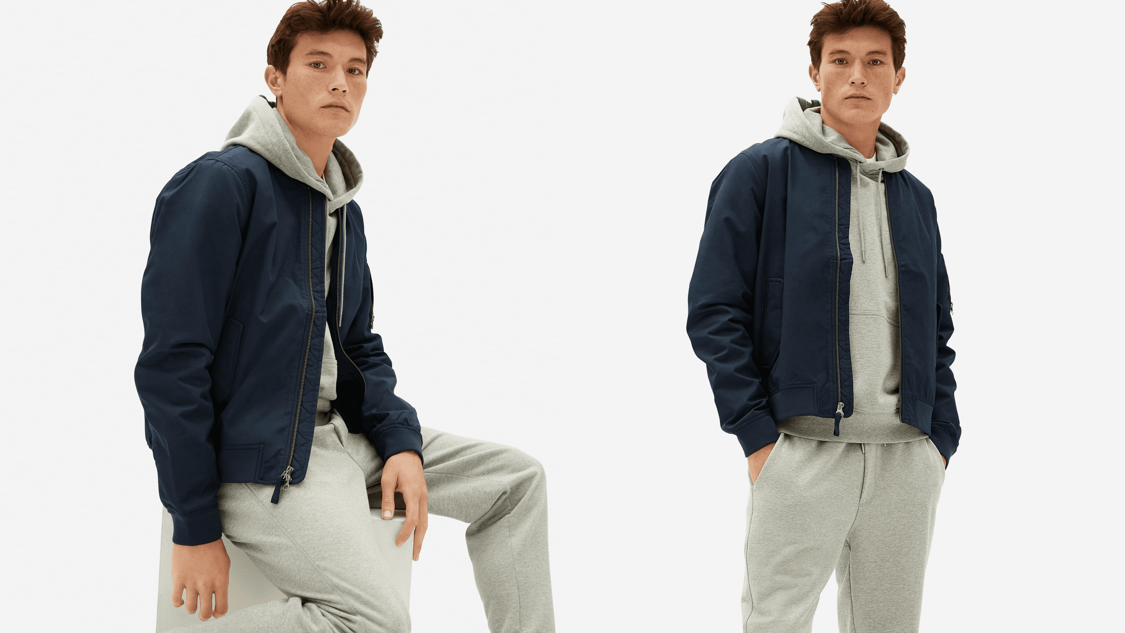 black everlane bomber jacket