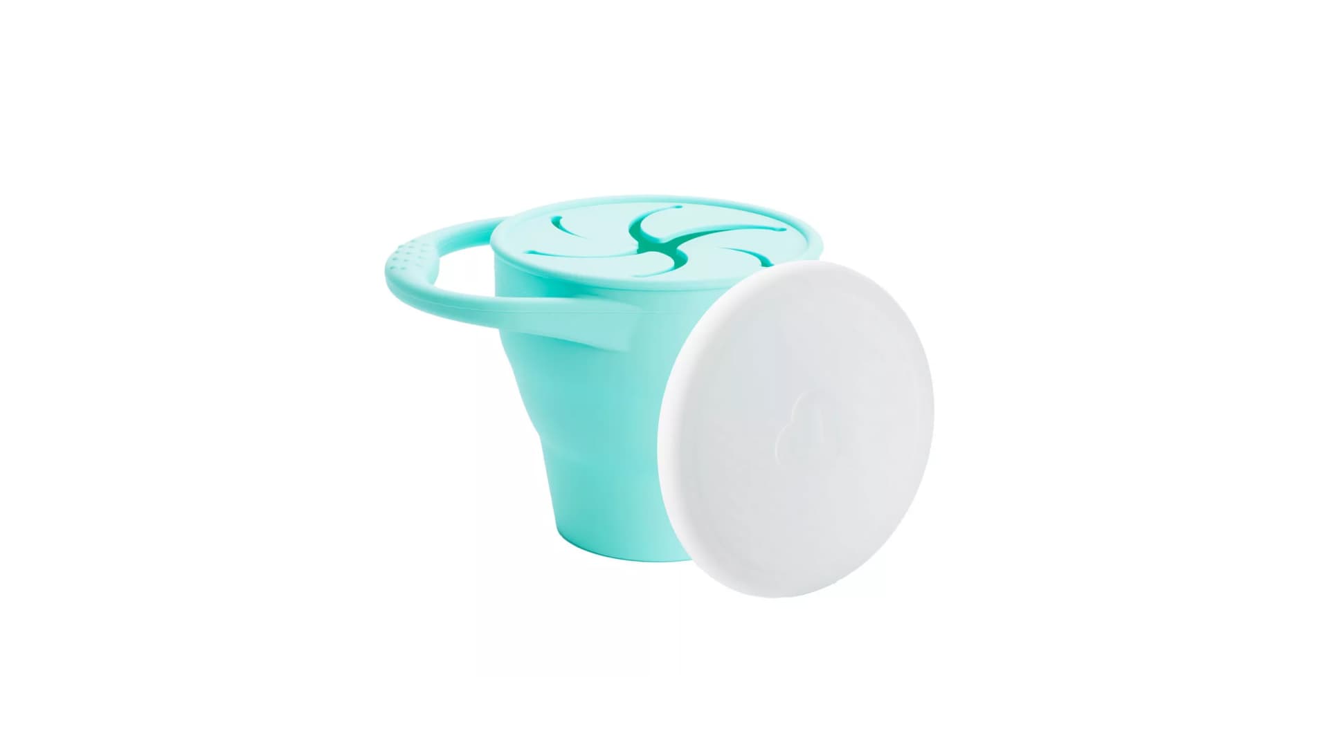 silicone snack cup with lid