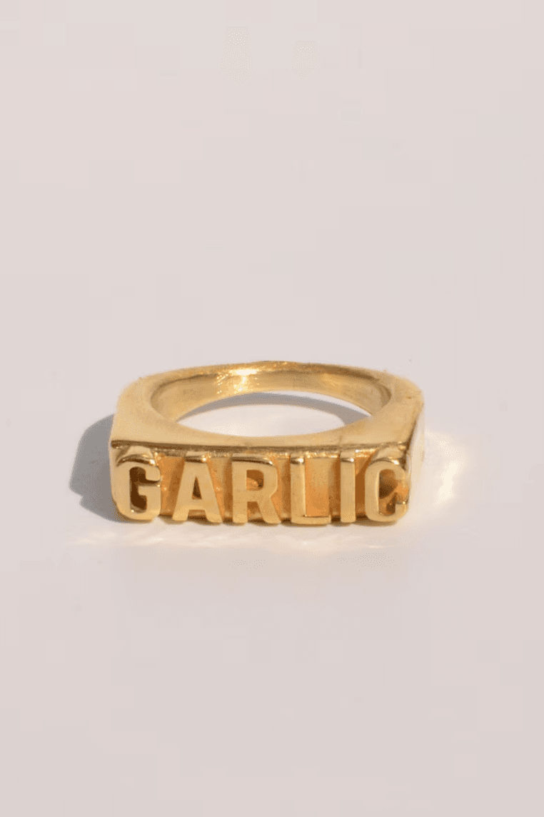 garlic gold ring