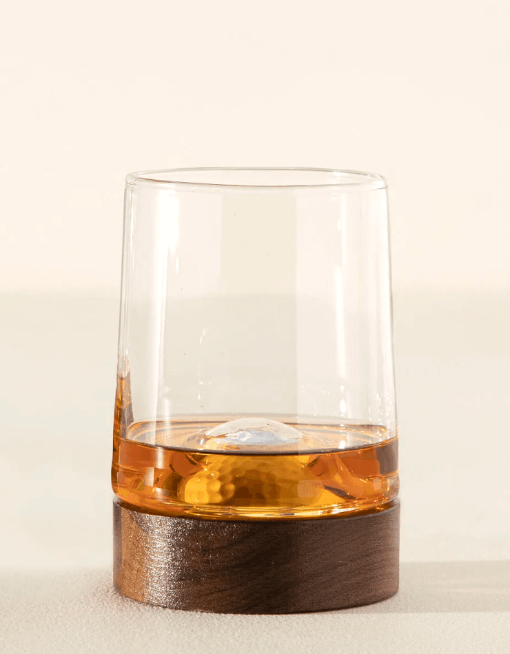 Uncommon Goods Golf Lover's Whiskey Glass & Coaster