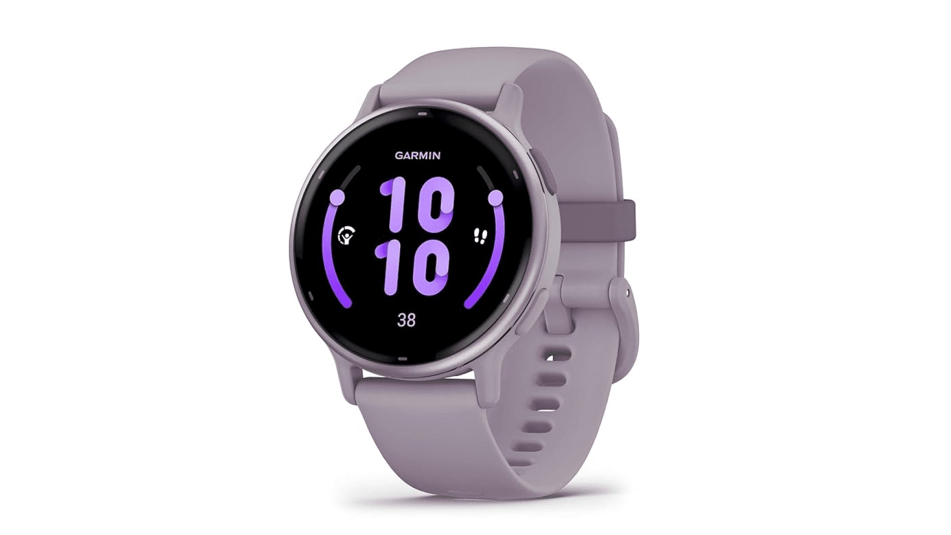 Garmin smartwatch in metallic orchid colorway