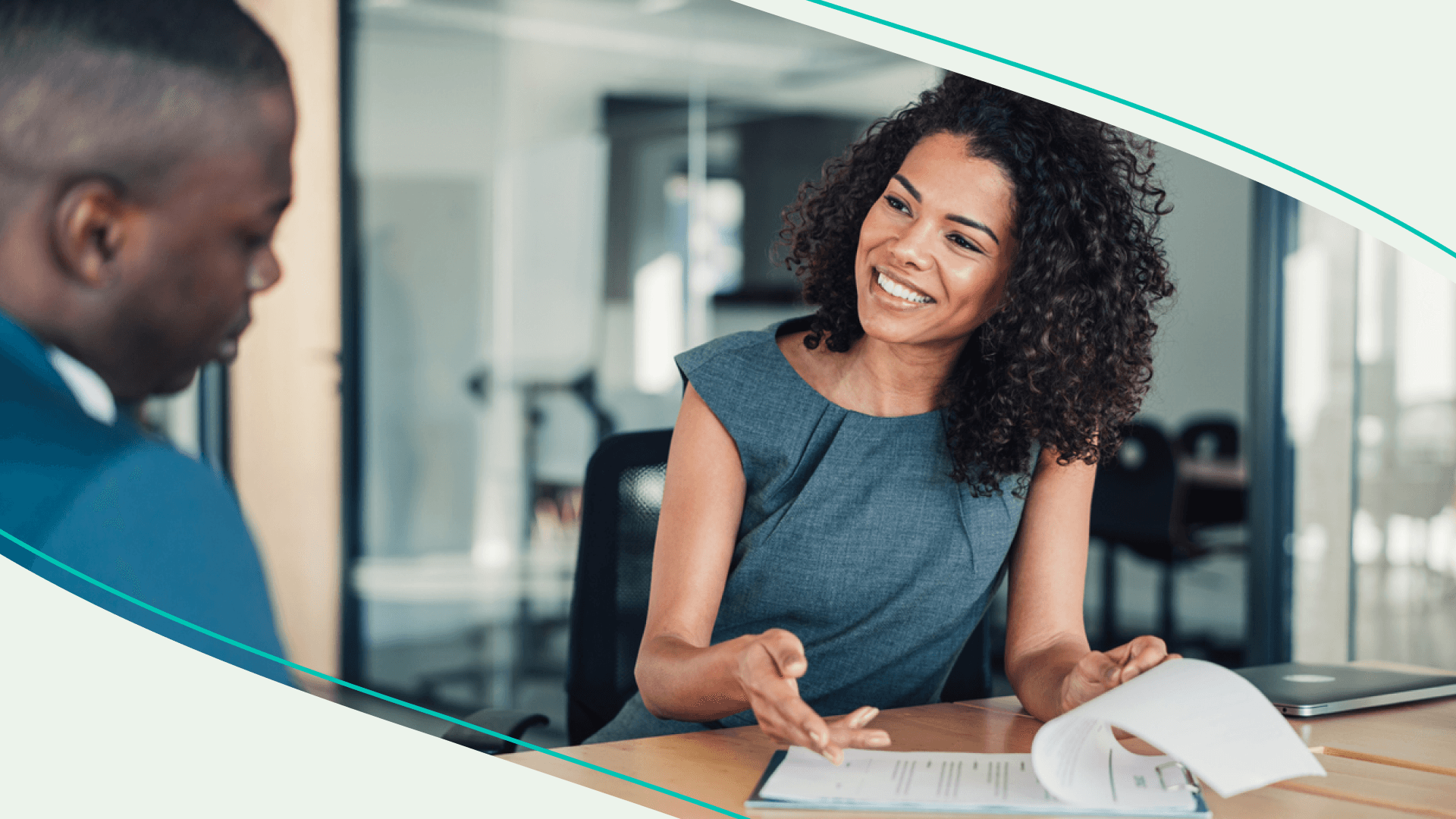 accessibility, coworkers reviewing documents