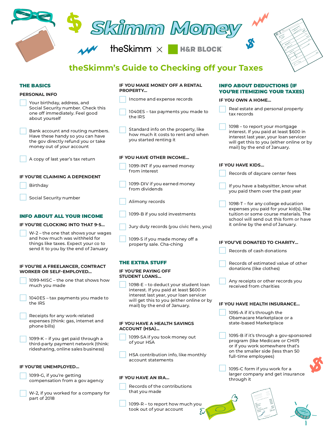 theSkimm's Guide to Checking off your taxes