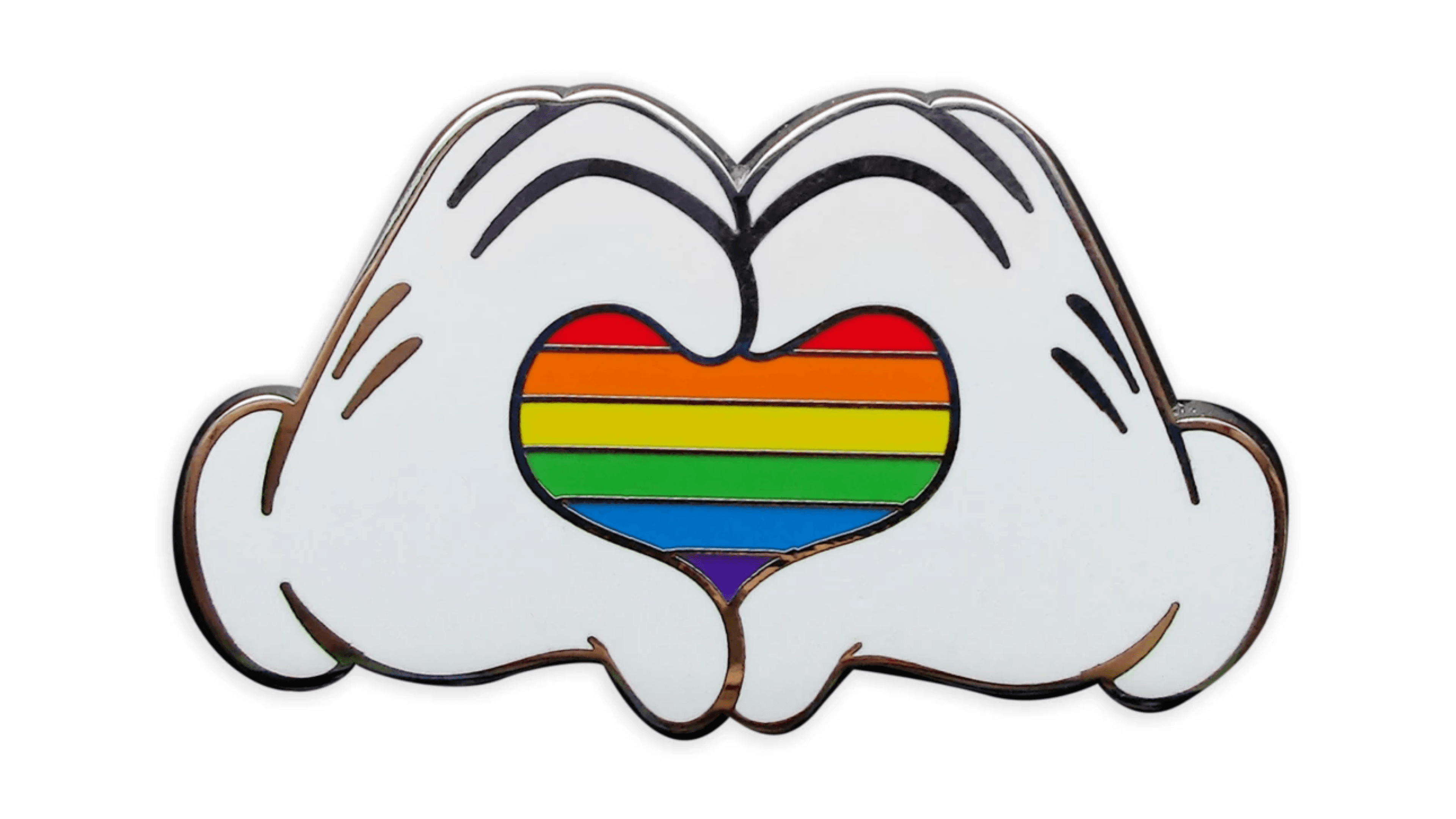 mickey mouse hands enamel pin