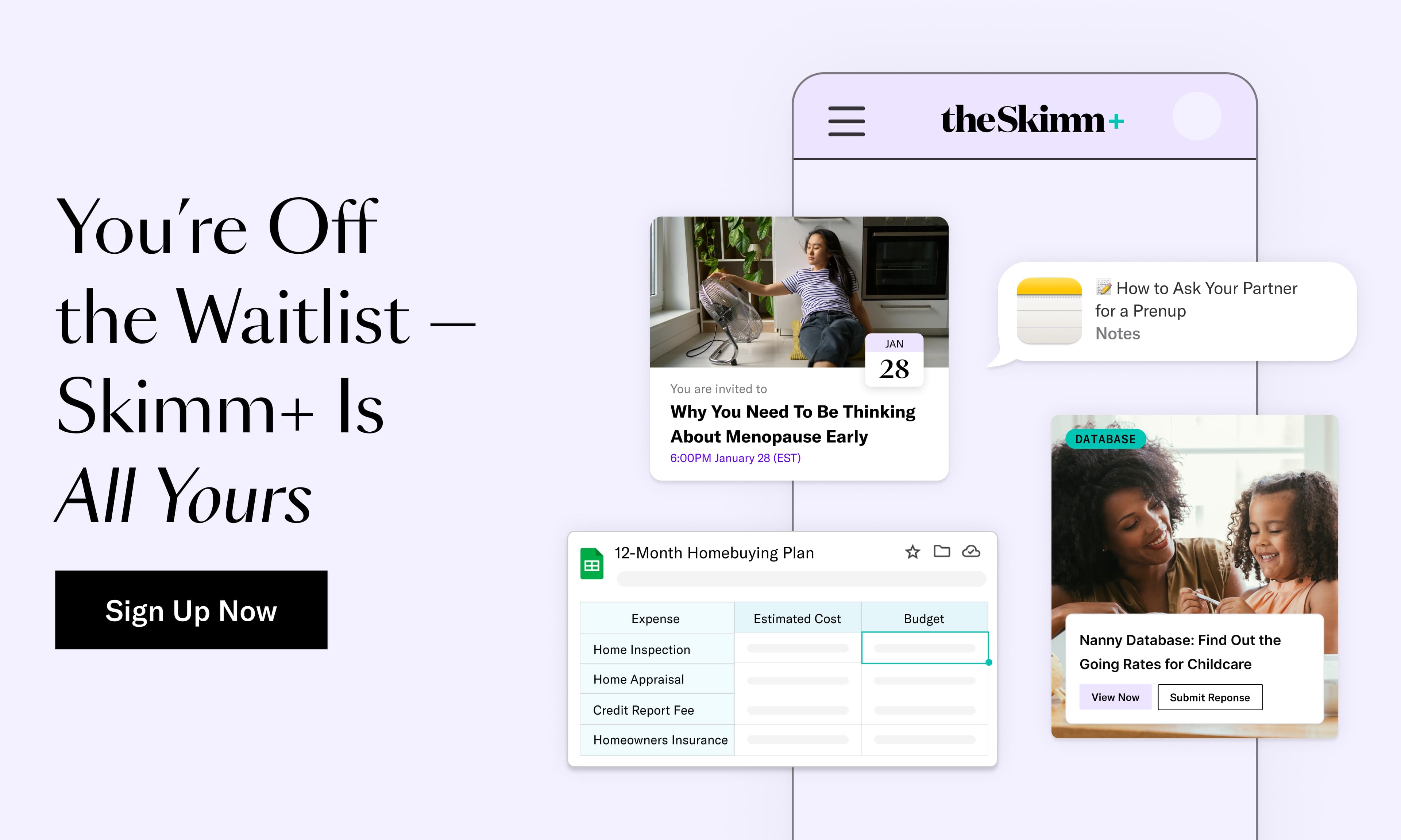 You're off the waitlist