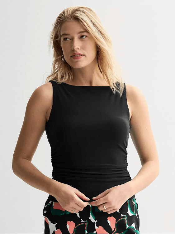 Kohl's Nine West Side Ruched Knit Tank Top