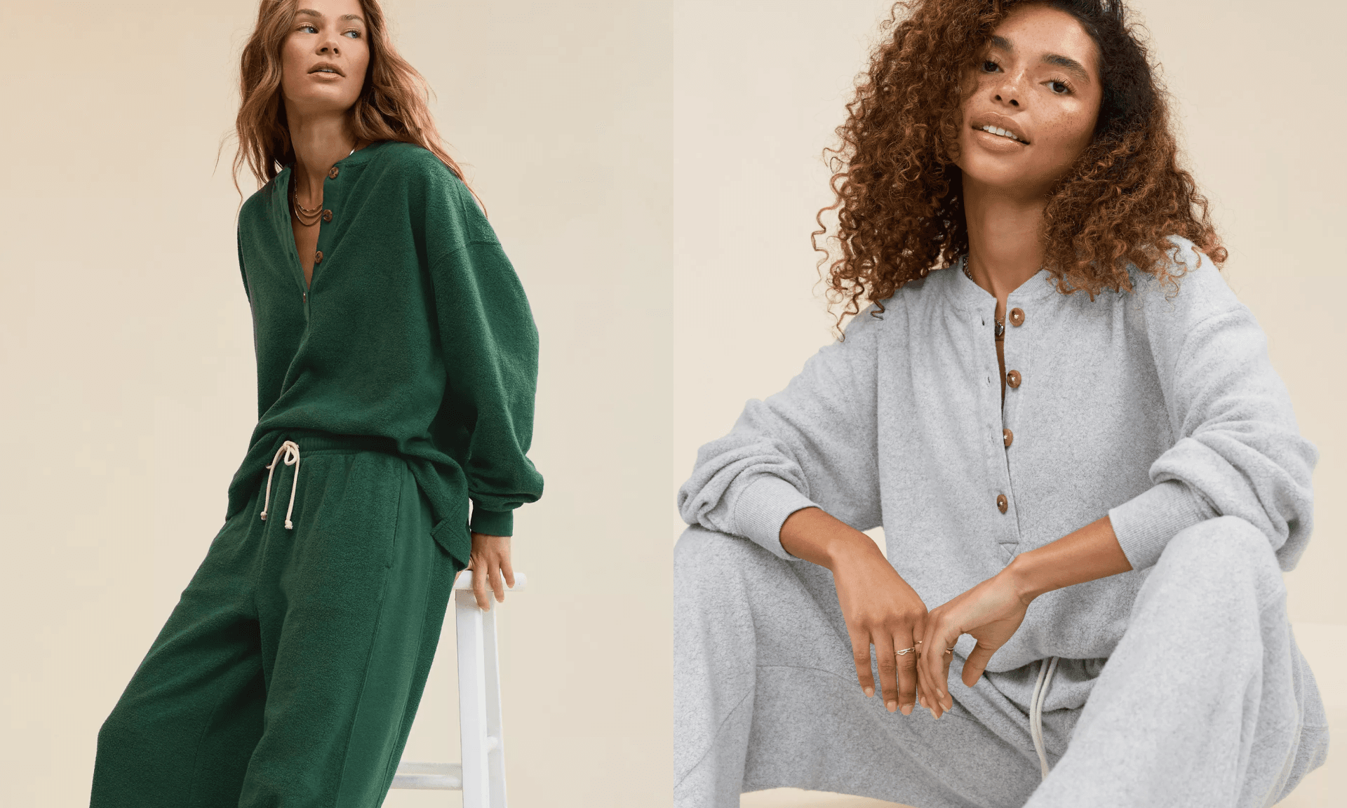 Aerie Henley Sherpa set