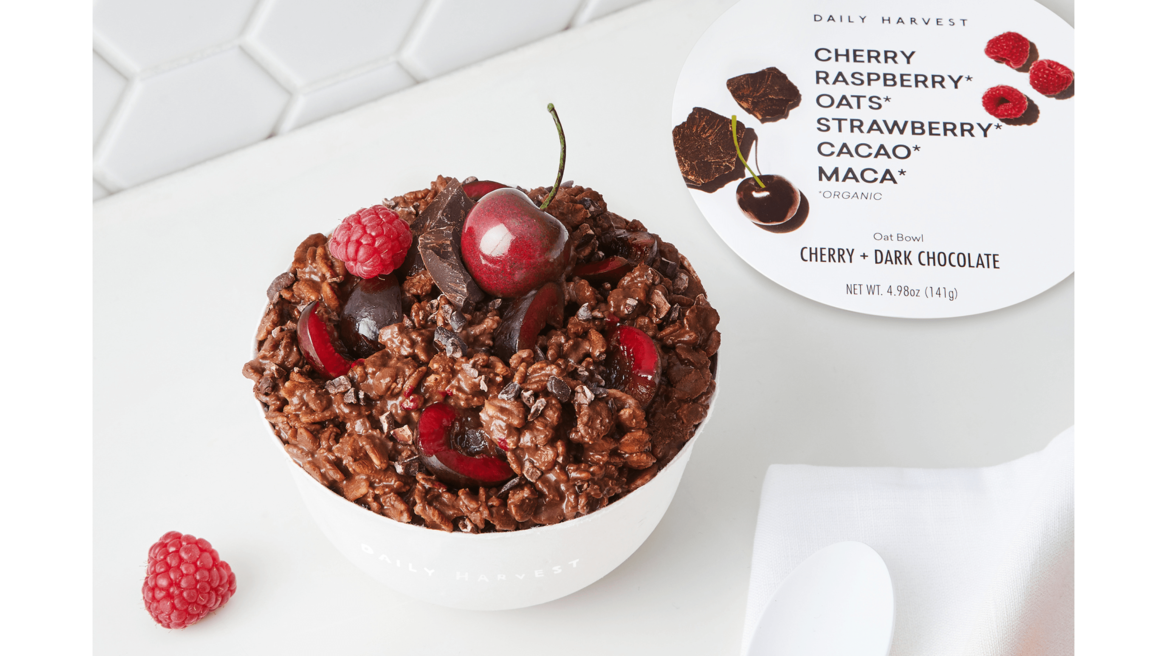 Daily Harvest Cherry + Dark Chocolate Oat Bowl