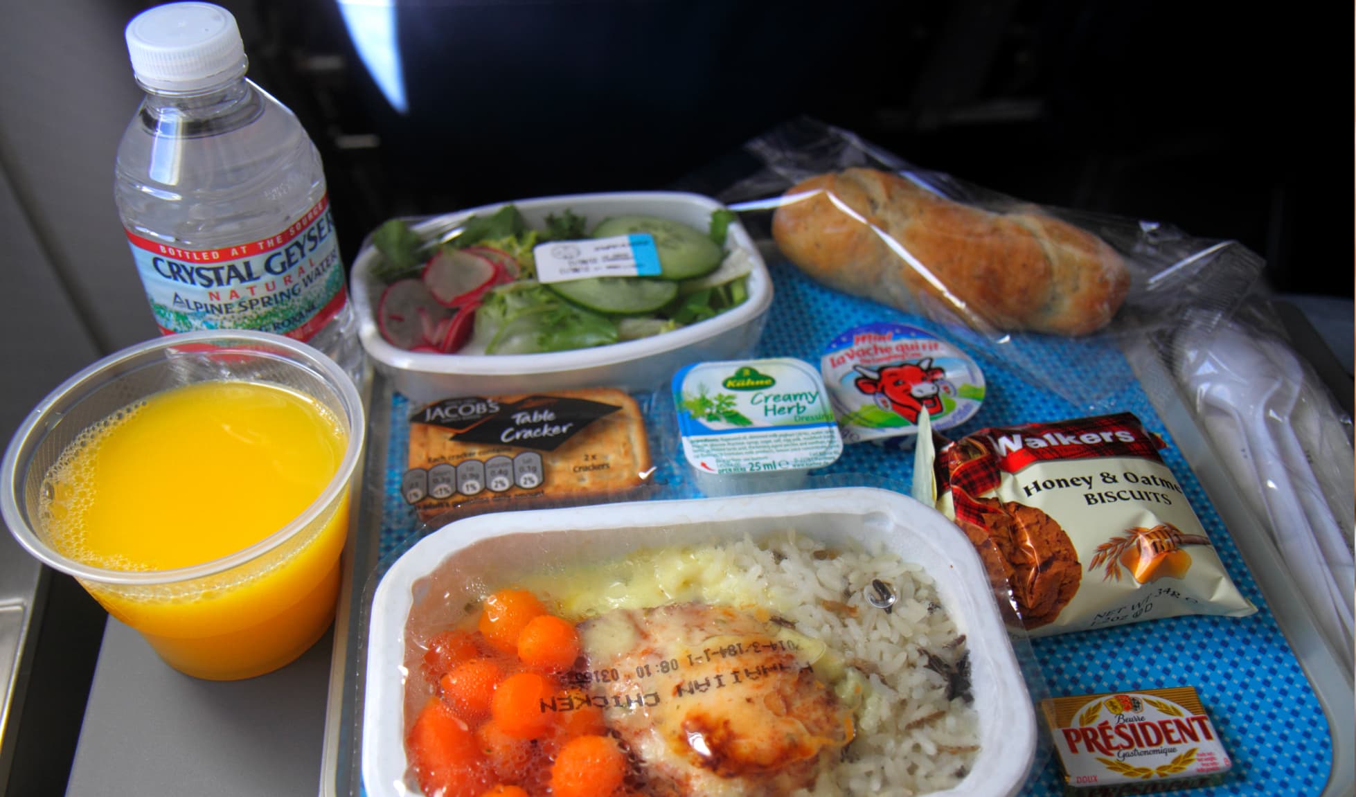 Airplane meal