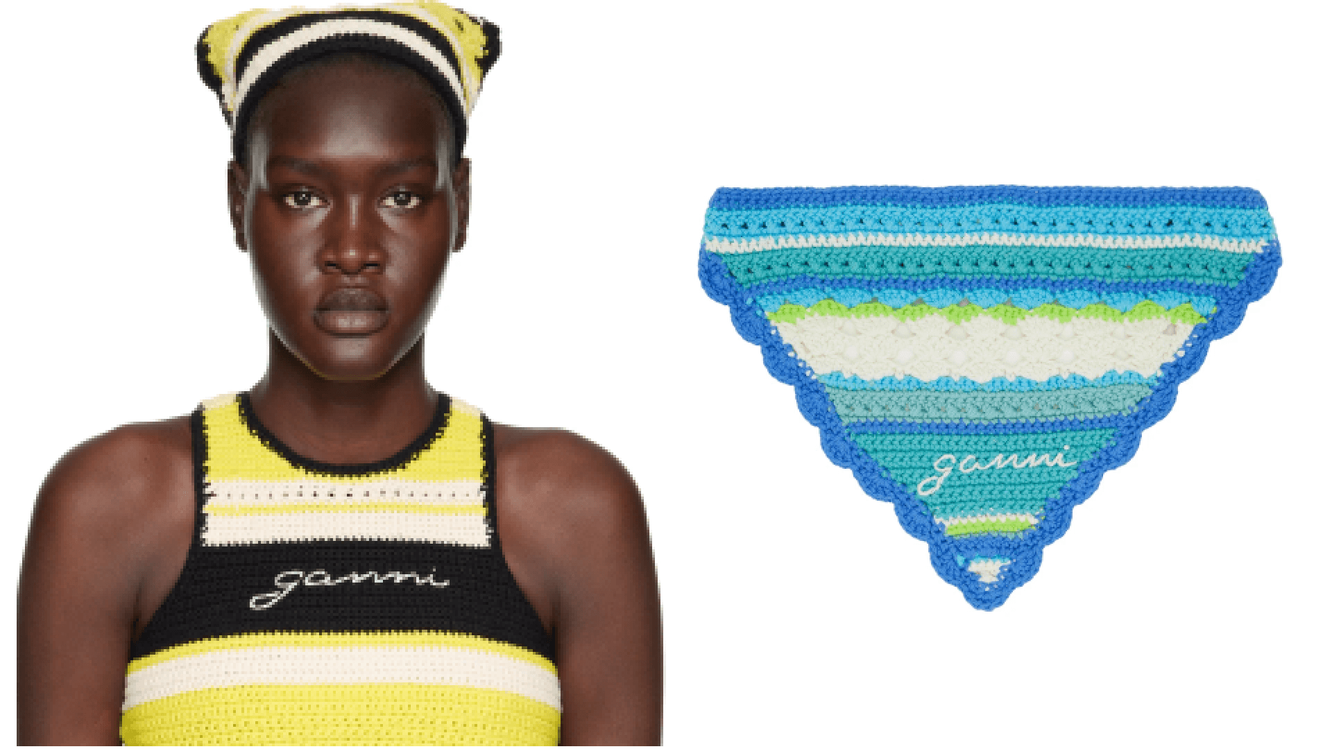 Crochet summer bandana