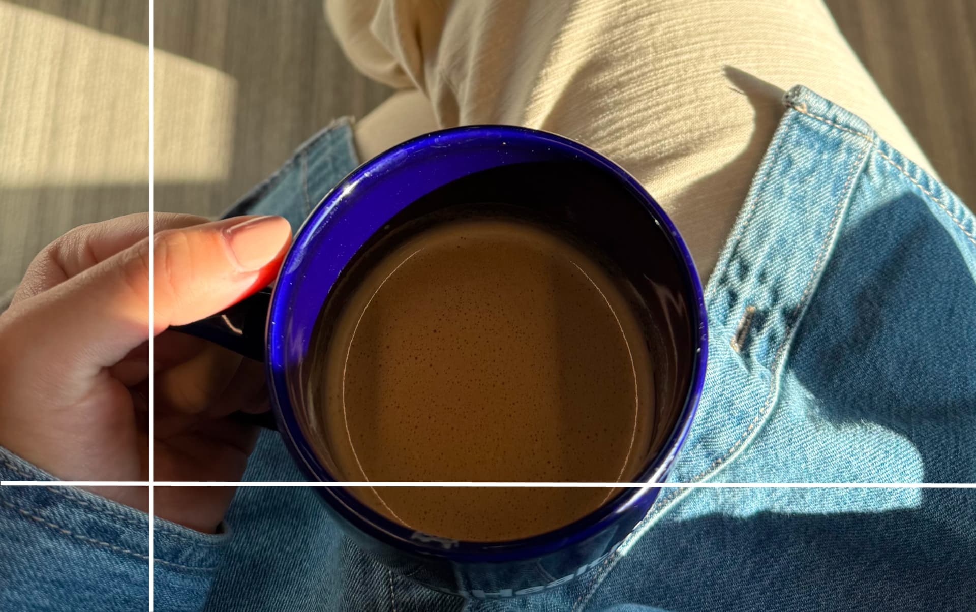 girl holding coffee mug