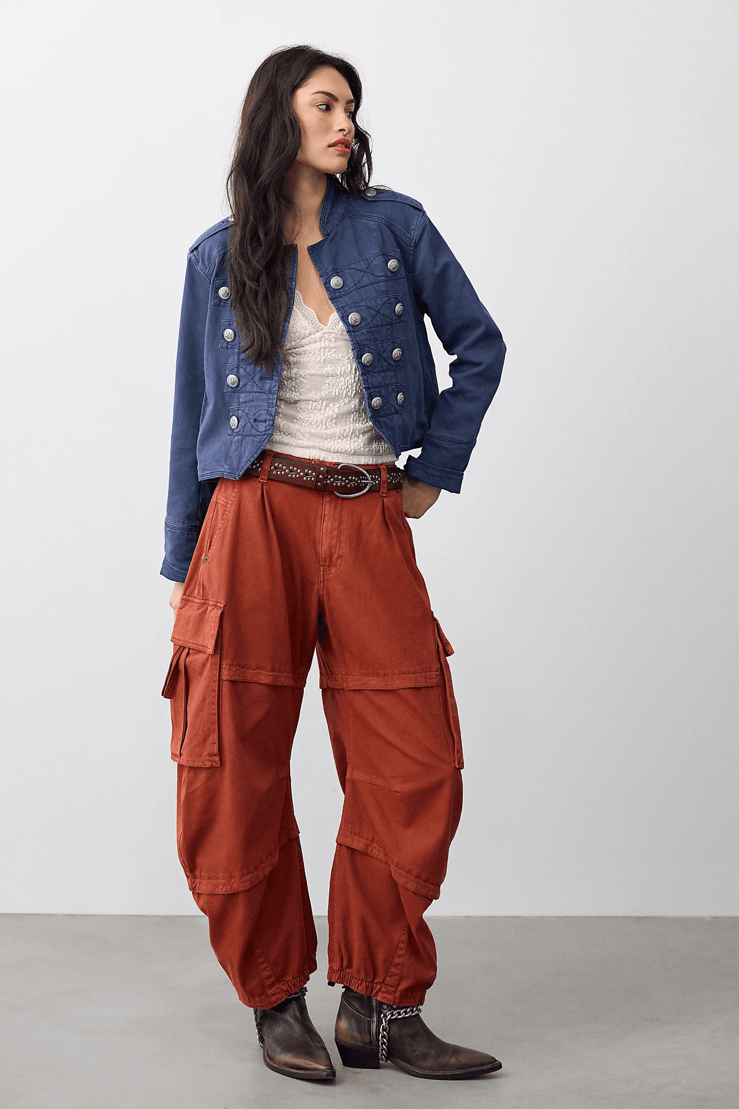 Free People We The Free Reef Curved Twill Cargo Pants