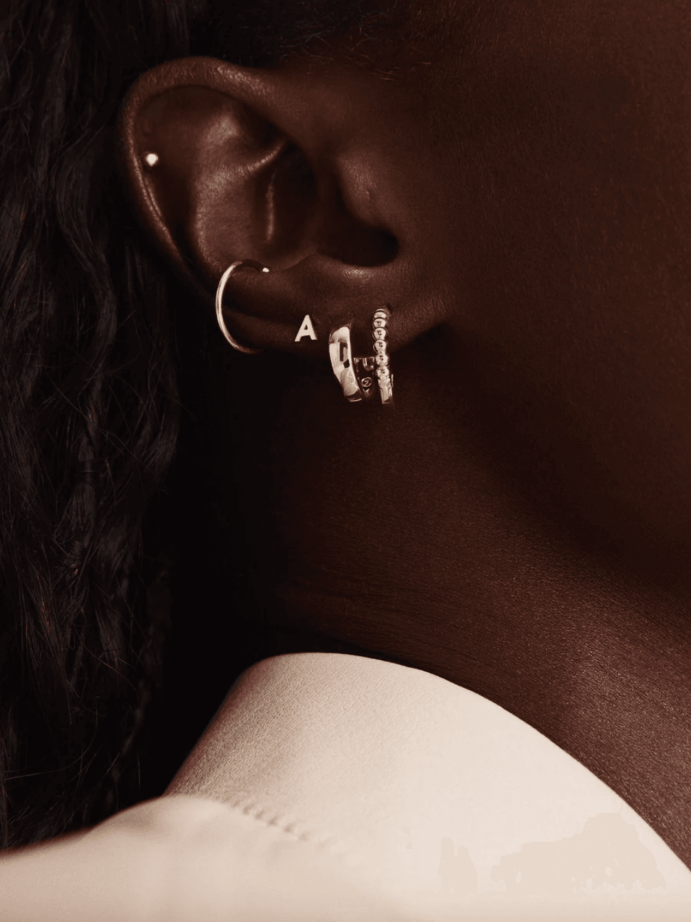 Mejuri Letter Stud
