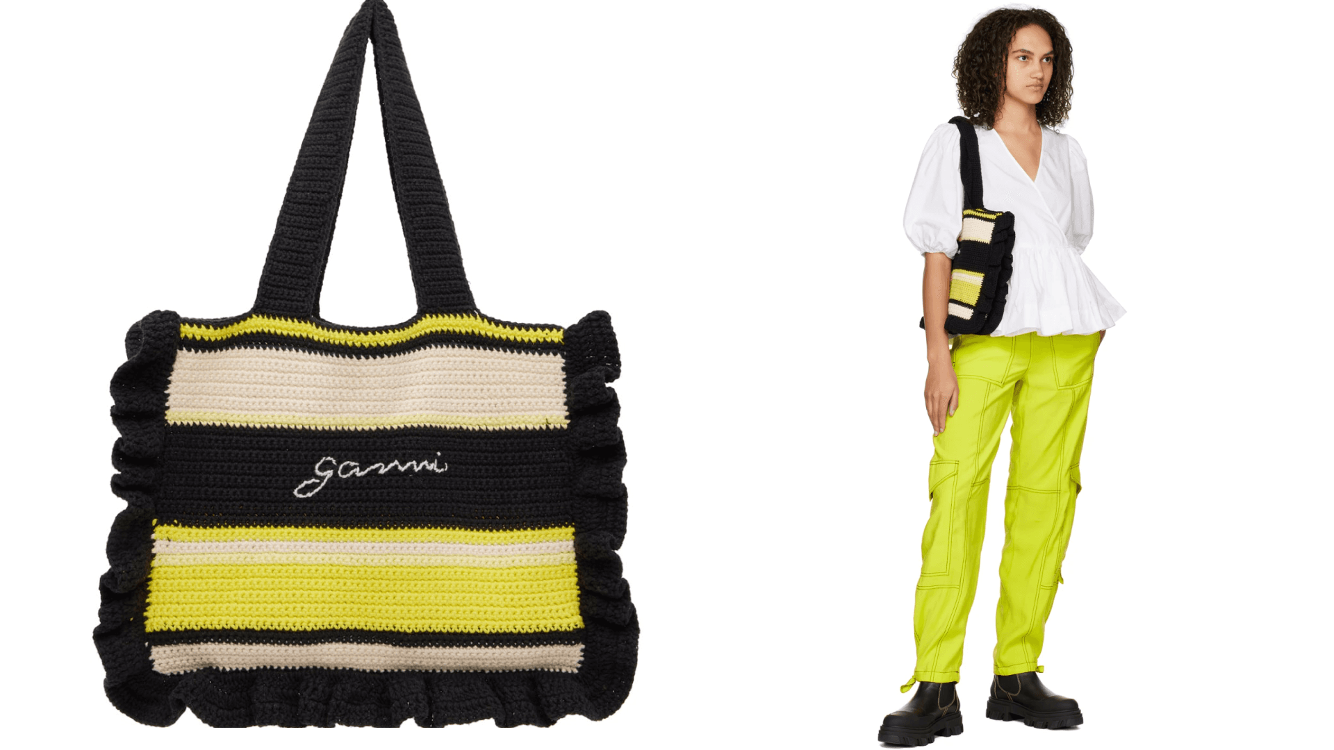 Crochet summer beach bag