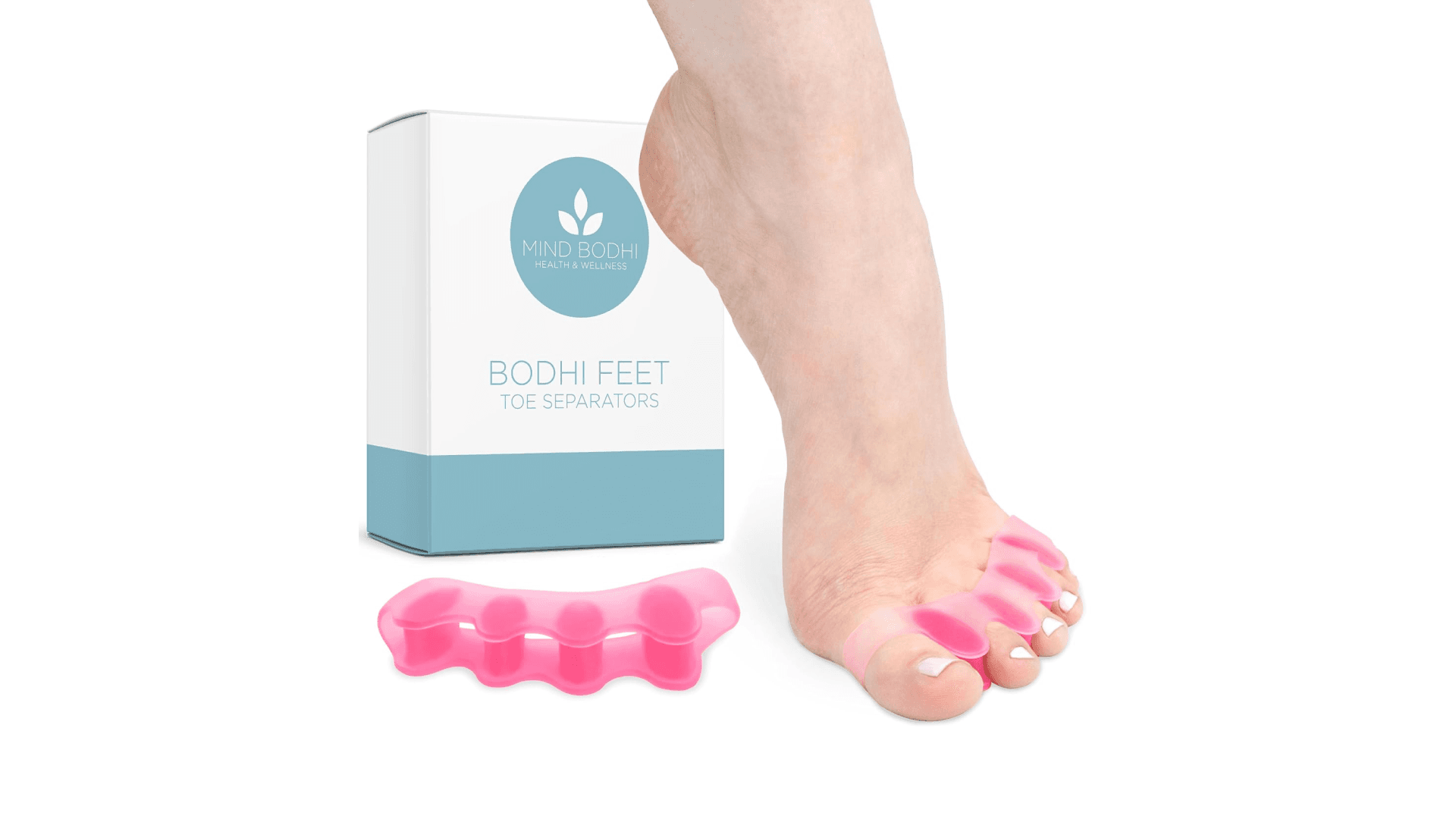 Mind Bodhi Toe Separators/Toe Spacers - For Men and Women - Correcting Bunions and Restoring Toes to Their Original Shape - Regular Size – Pink