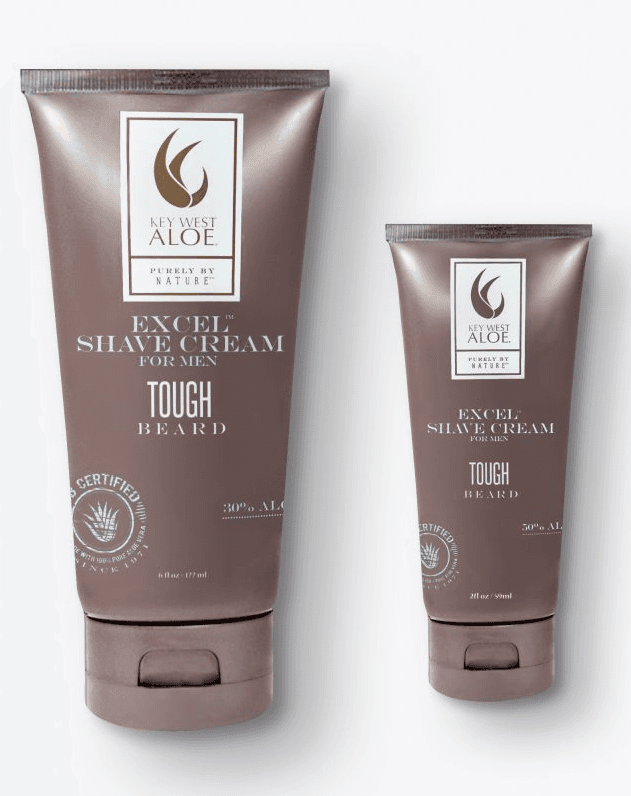 Key West Aloe Excel Shave Cream Tough Beard Travel Size