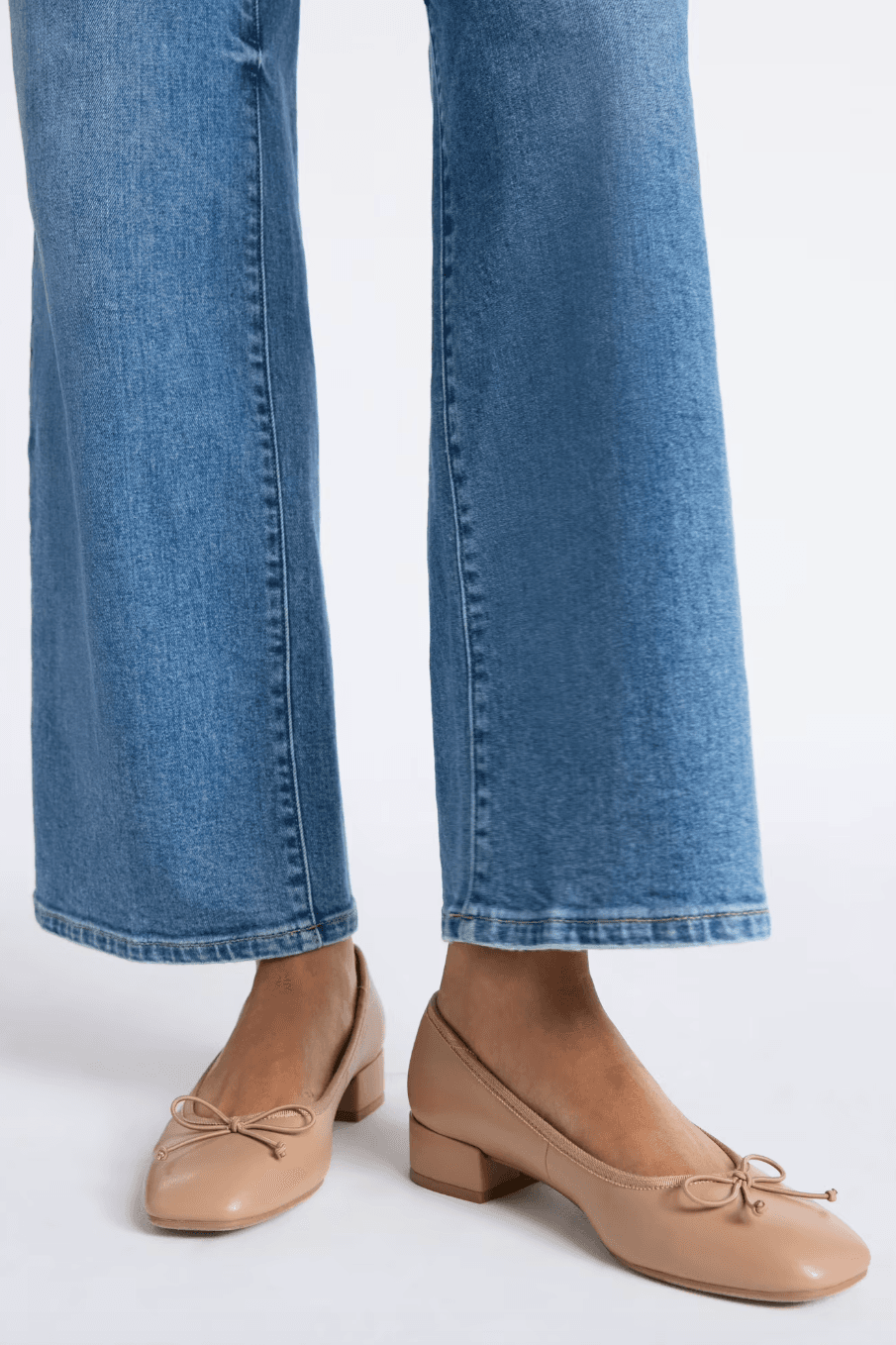 block heel ballet flats