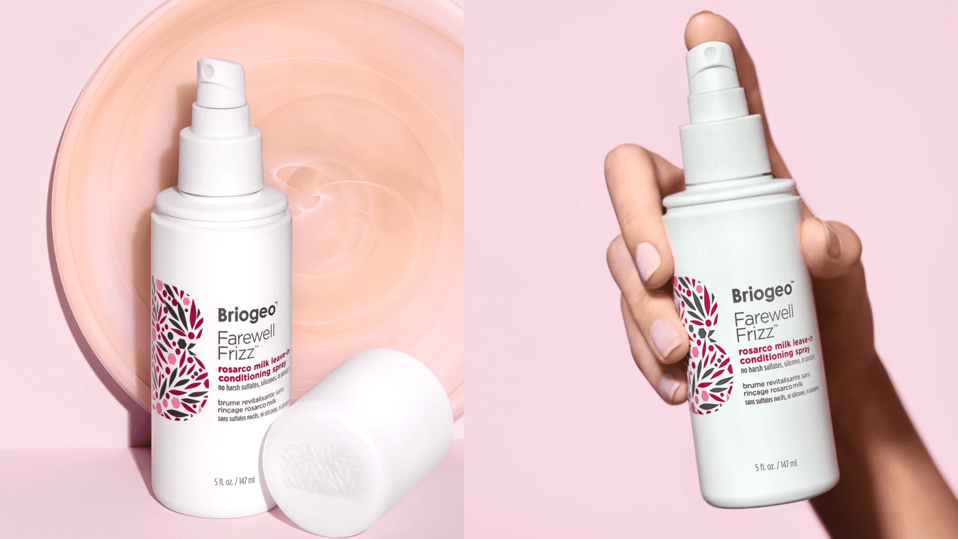 A leave-in conditioner spray