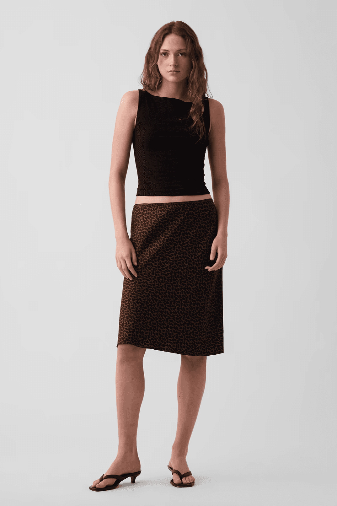 bias-cut skirt