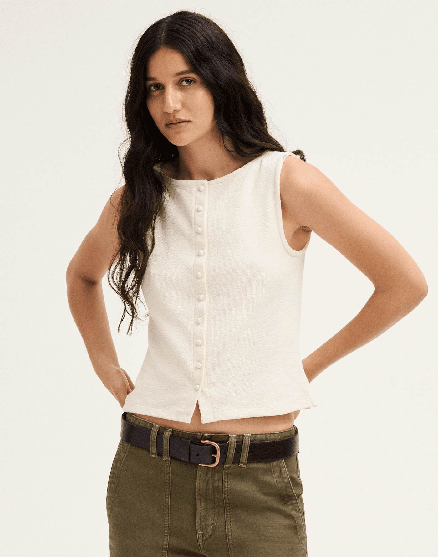 Madewell Sleeveless Boatneck Vest Top