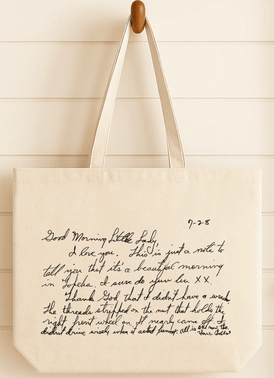 Large Printed Customizable Tote Bag