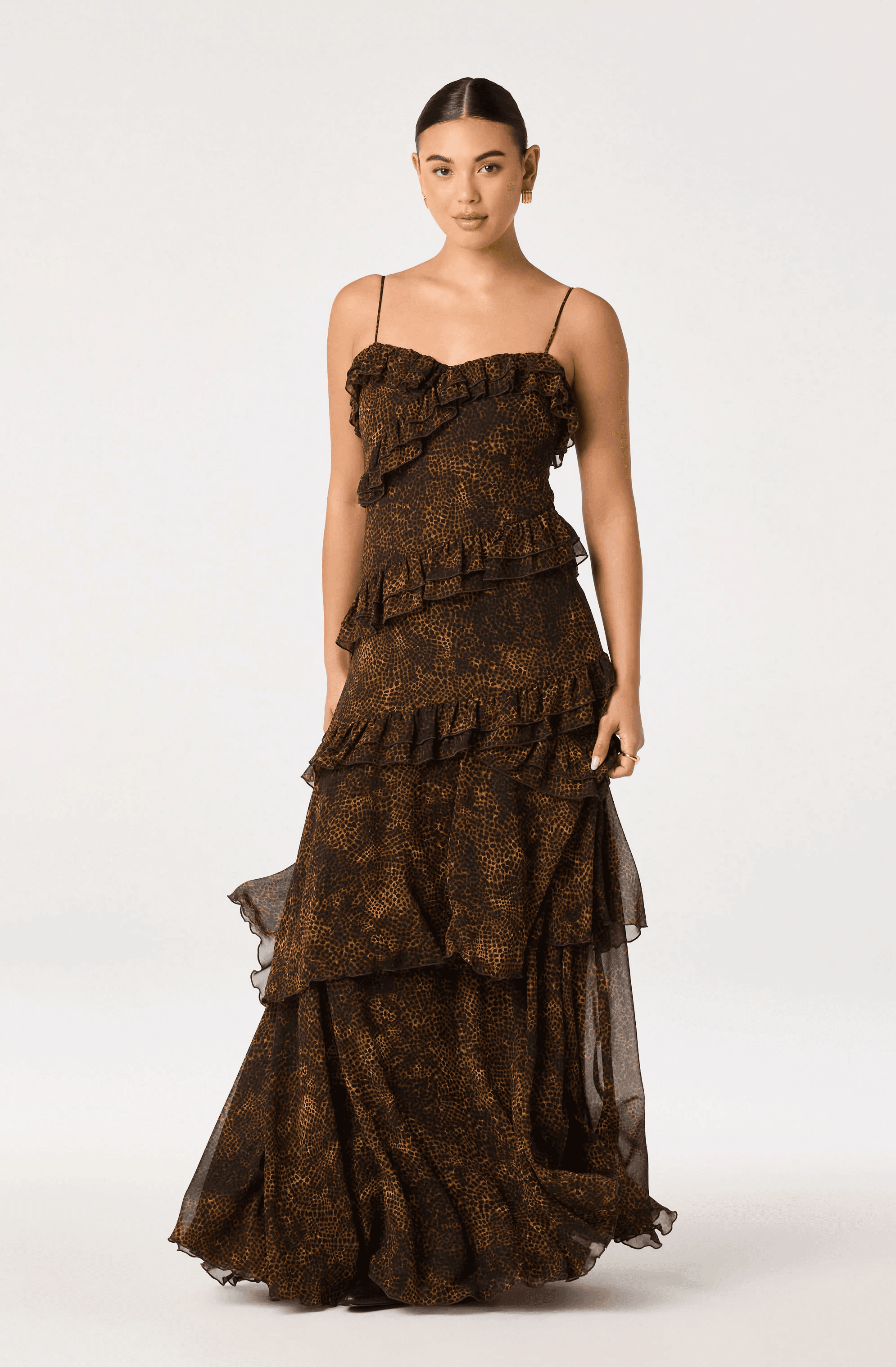 ASTR the Label Journee Tiered Maxi Dress