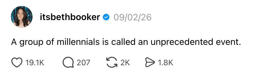 we needed this group of millennials