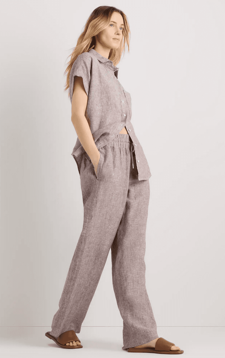 Quince 100% European Linen Wide Leg Pants