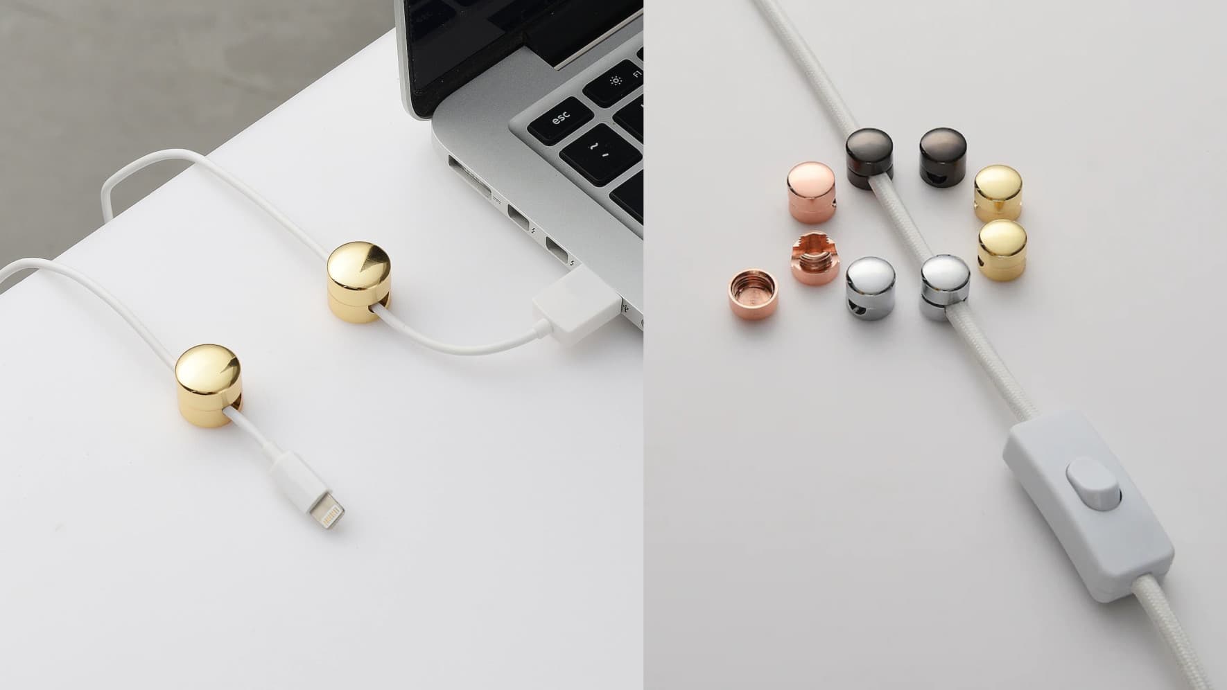 Brass cable clips