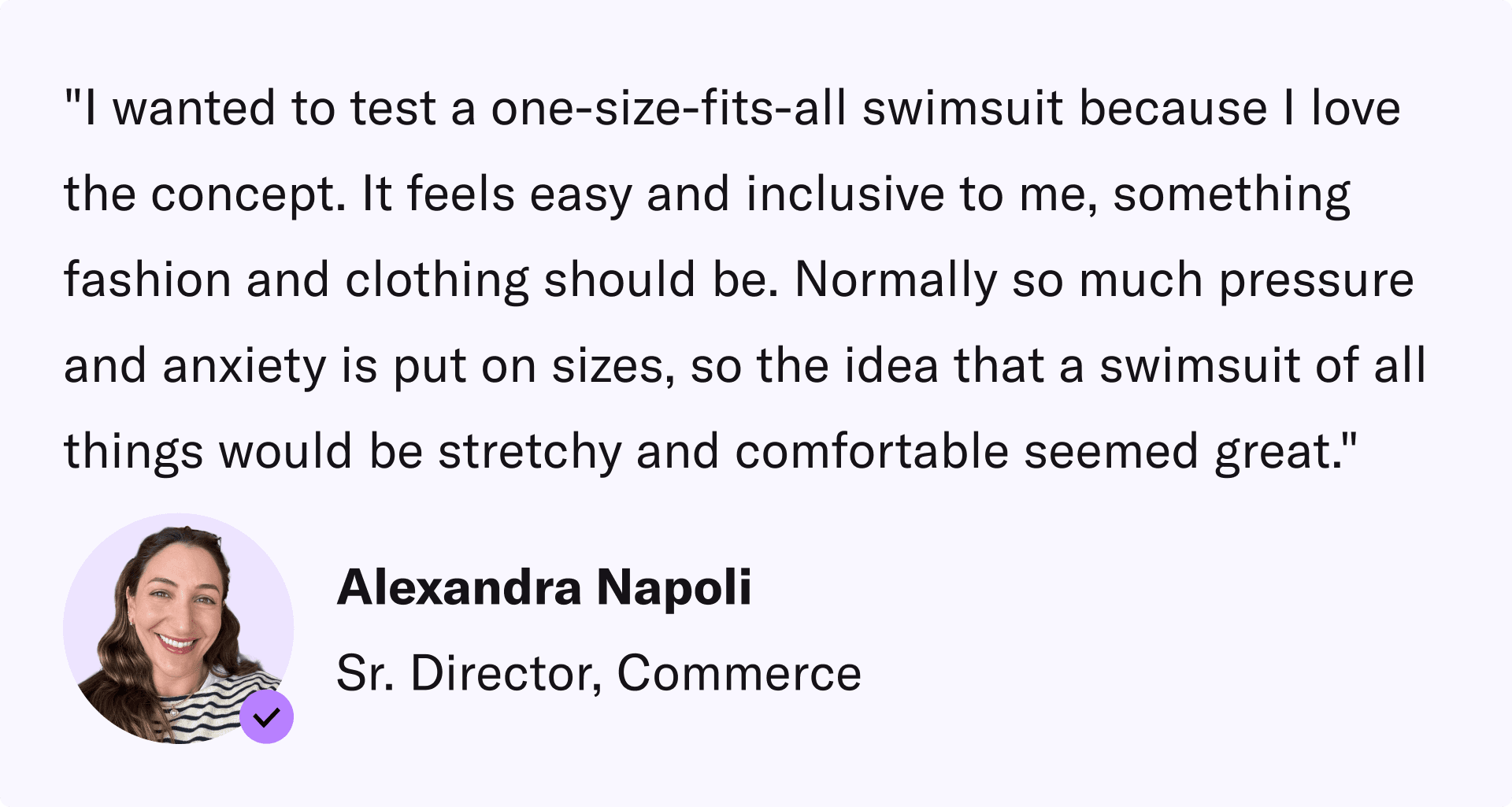 Why Alexandra Tested