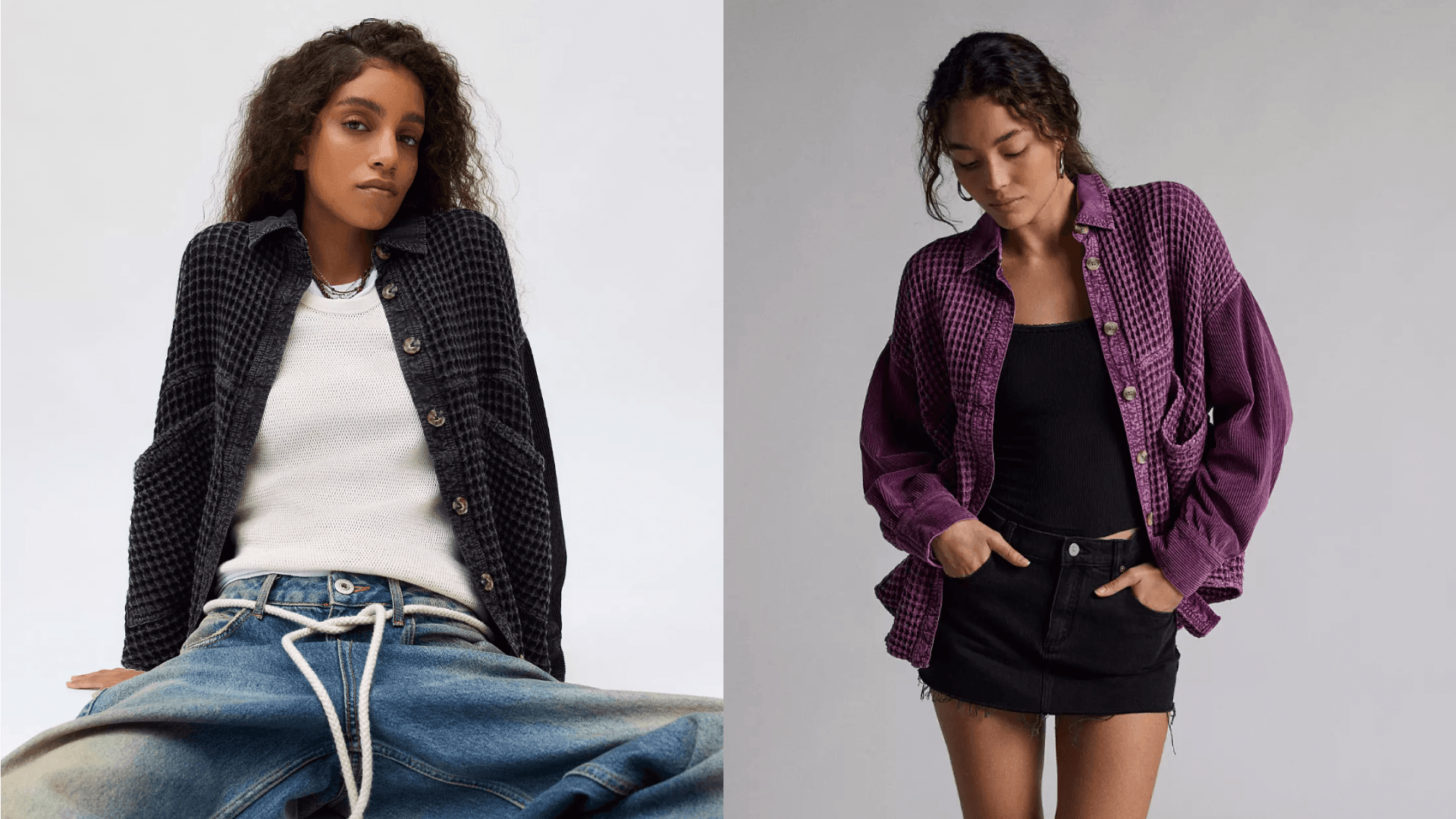 BDG Bryson Waffle Shacket