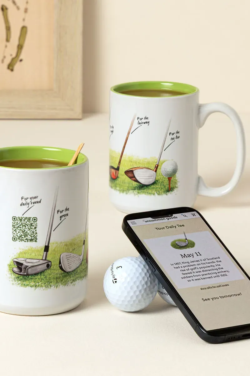 interactive golf mug