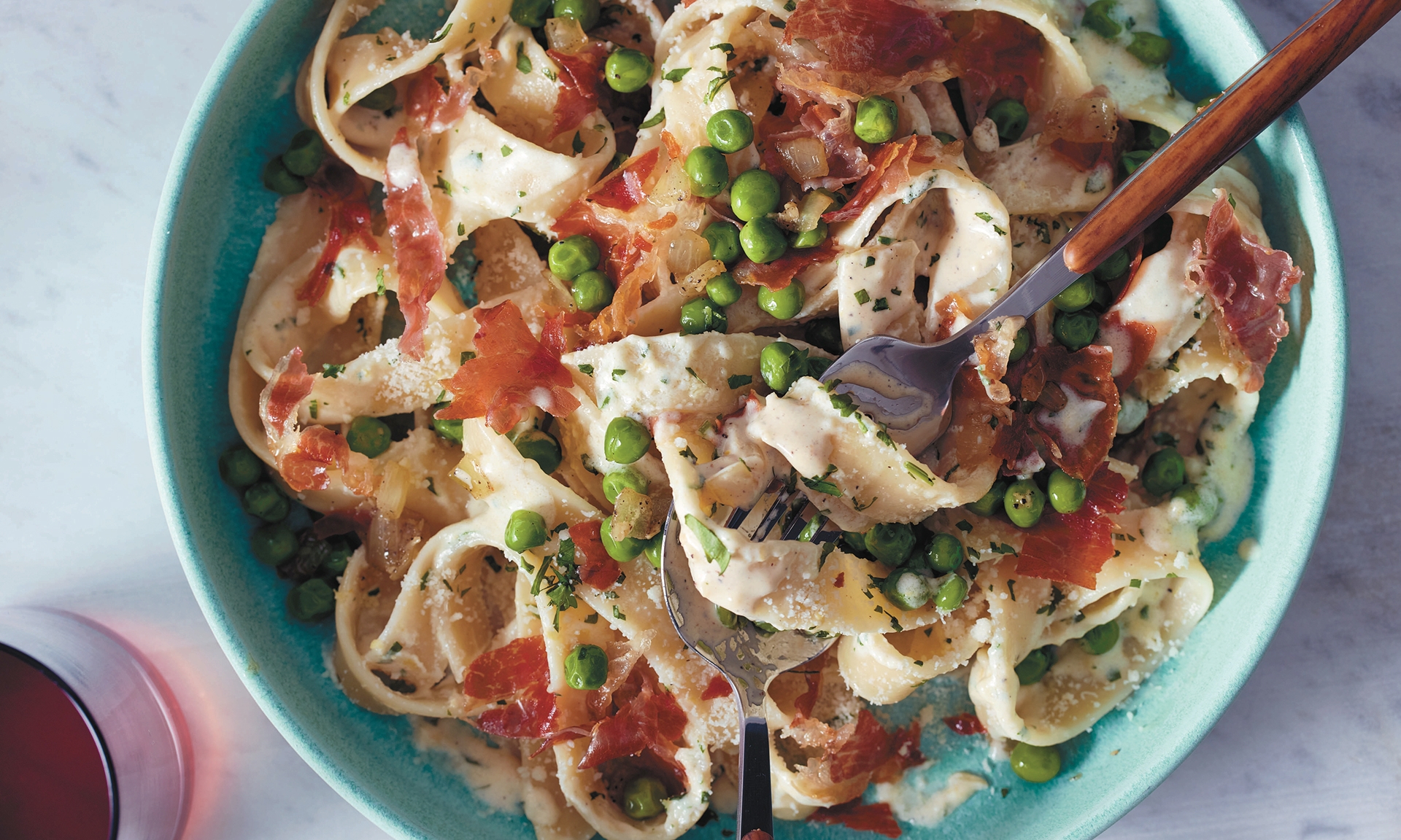 Diane Morrisey’s Pappardelle, Peas, and Prosciutto recipe