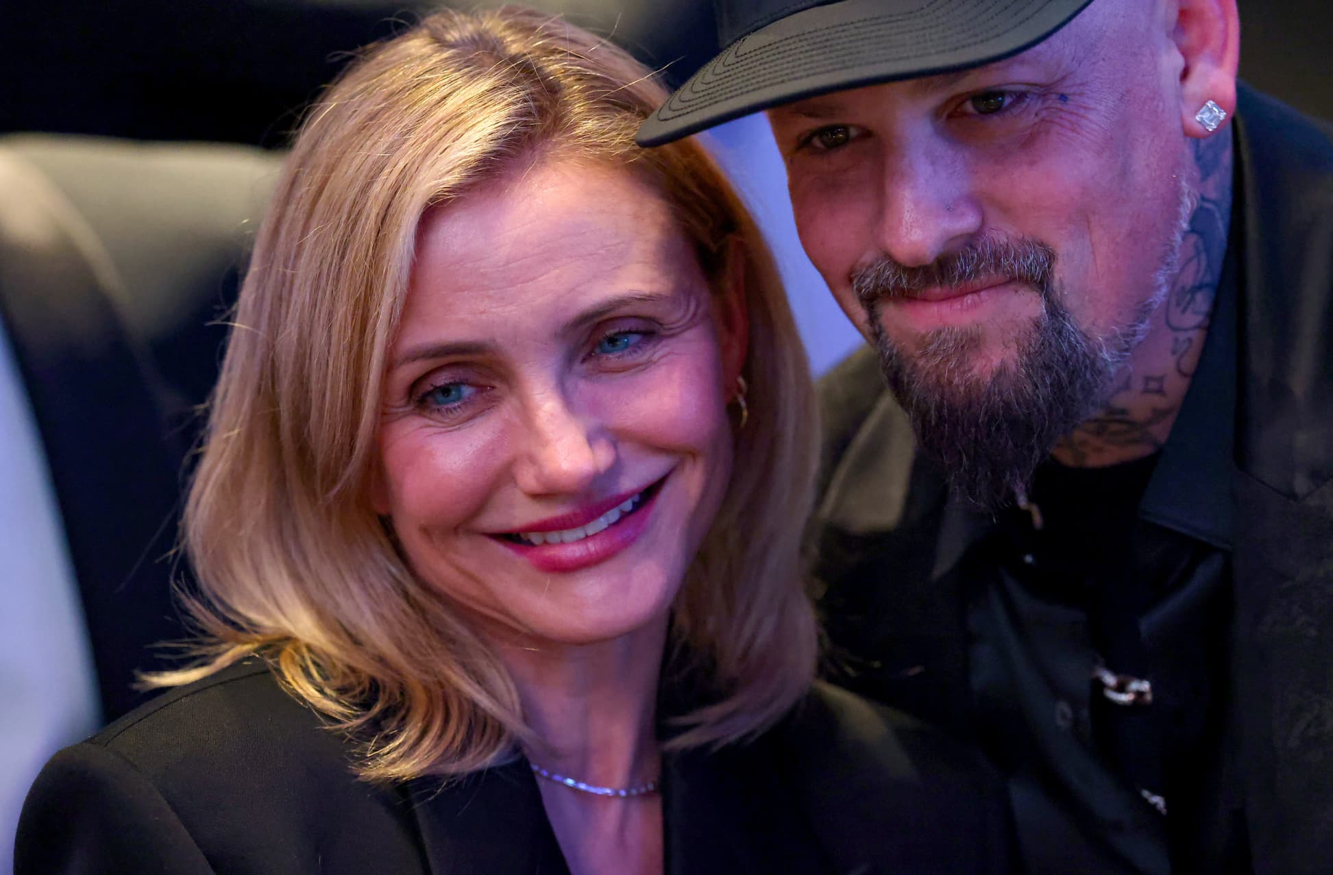 Cameron Diaz and Benji Madden side by side