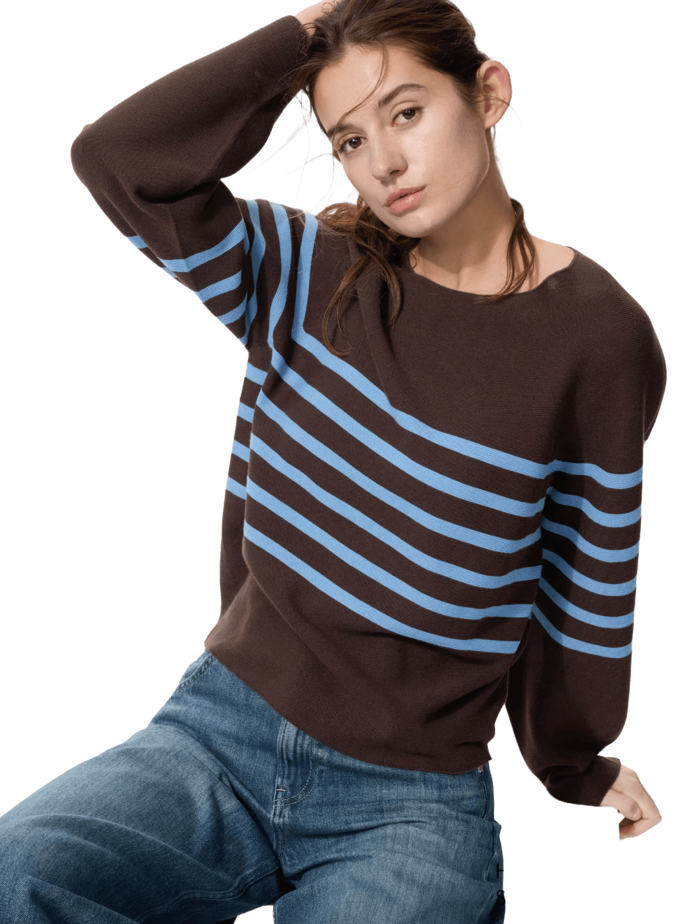 Uniqlo 3D Knit Cotton Volume Sleeve Sweater