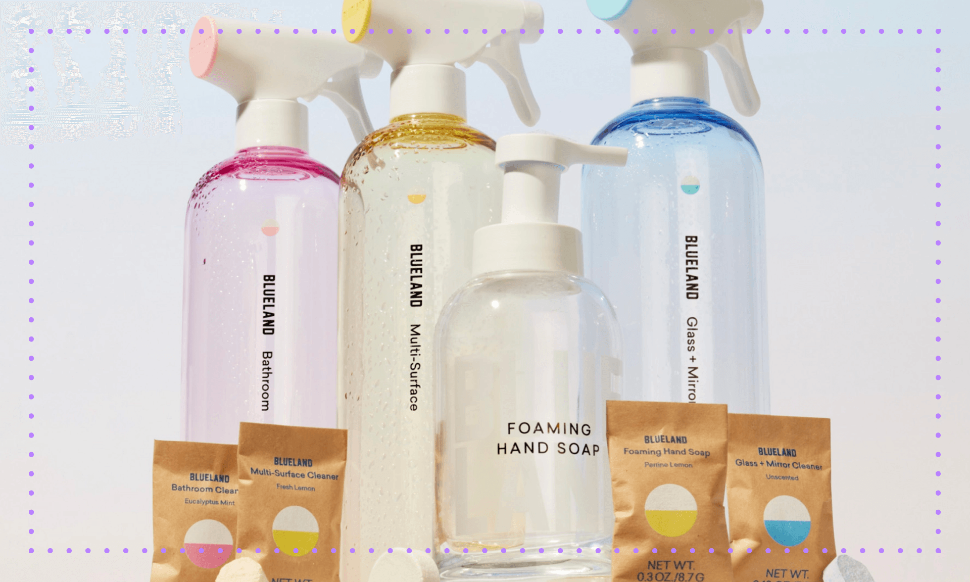 Eco-friendly refillable cleaning products