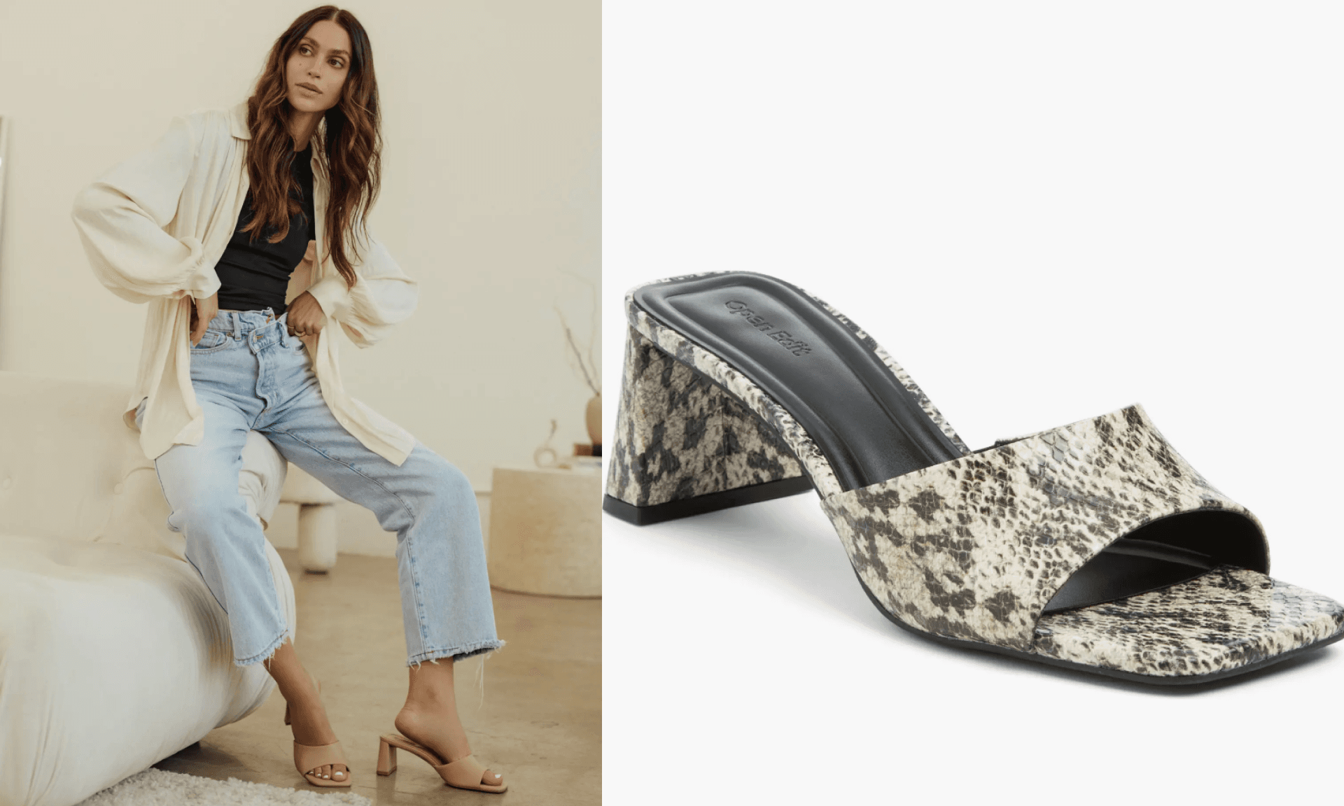 Nordstrom Open Edit Slide Heels