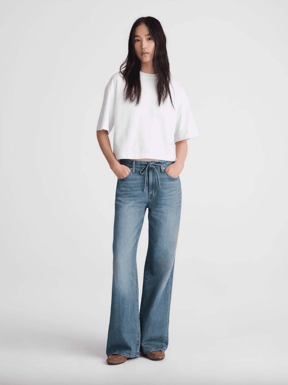 Madewell The Ultimate Wide-Leg Jean in Airy Denim