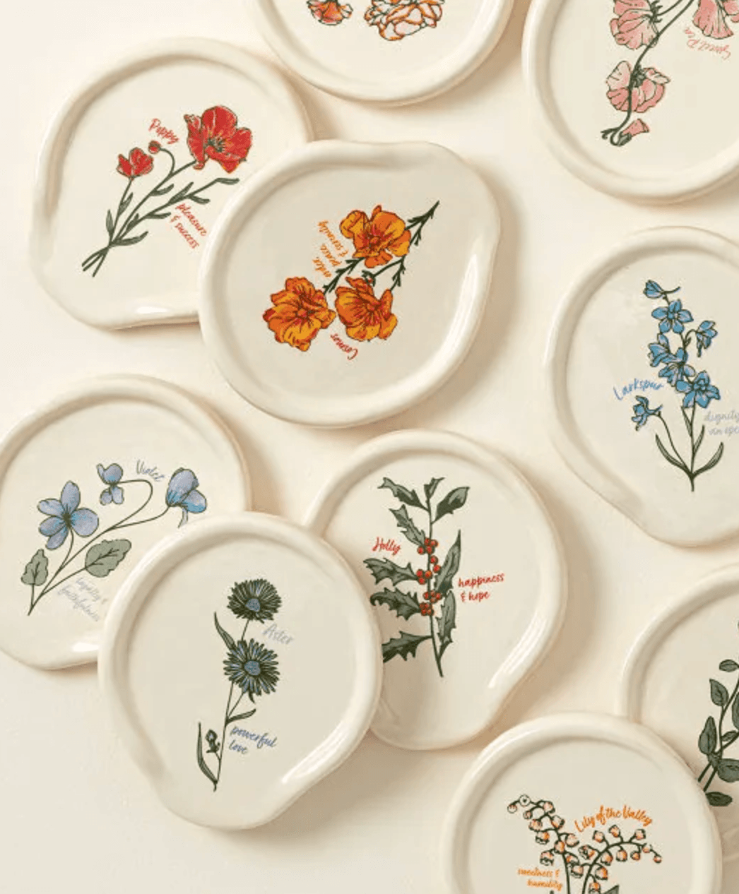 Uncommon Goods Birthmonth Floral Spoon Rest